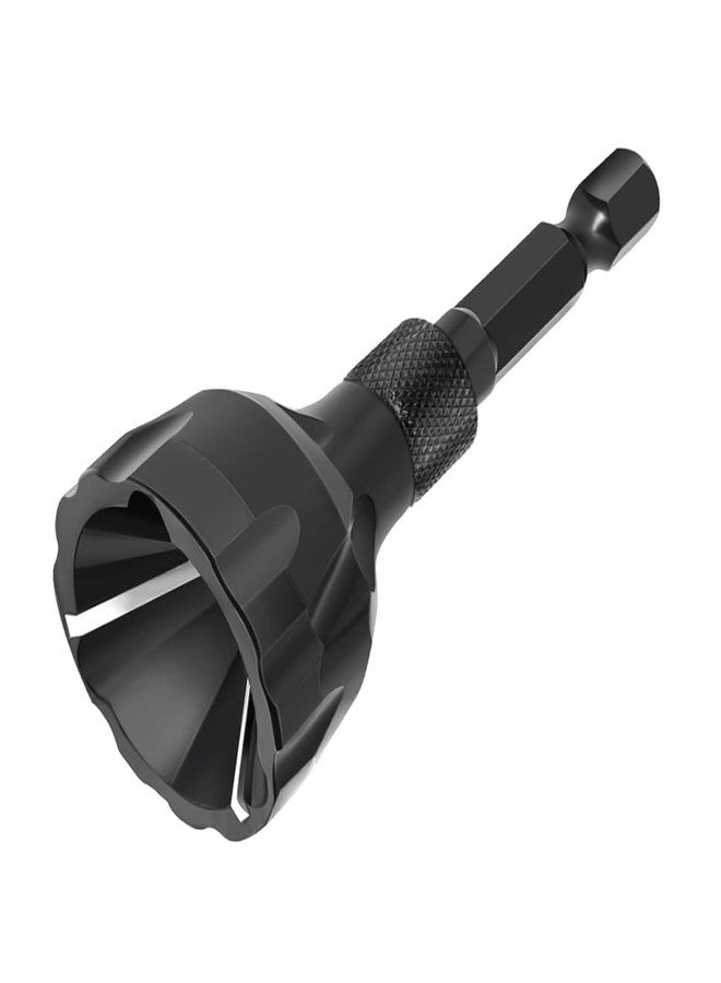amiciTools Chamfering Drill Bit with Tungsten Carbide Blades, 1/8"-3/4" Deburring Tool, Quick Release 1/4” Hex Shank, Ideal for Bolt Repair - Image 1